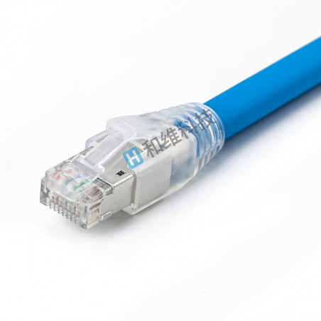 八类网线 弹片模型 蓝色 CAT.8 SSTP Patch Cord Blue